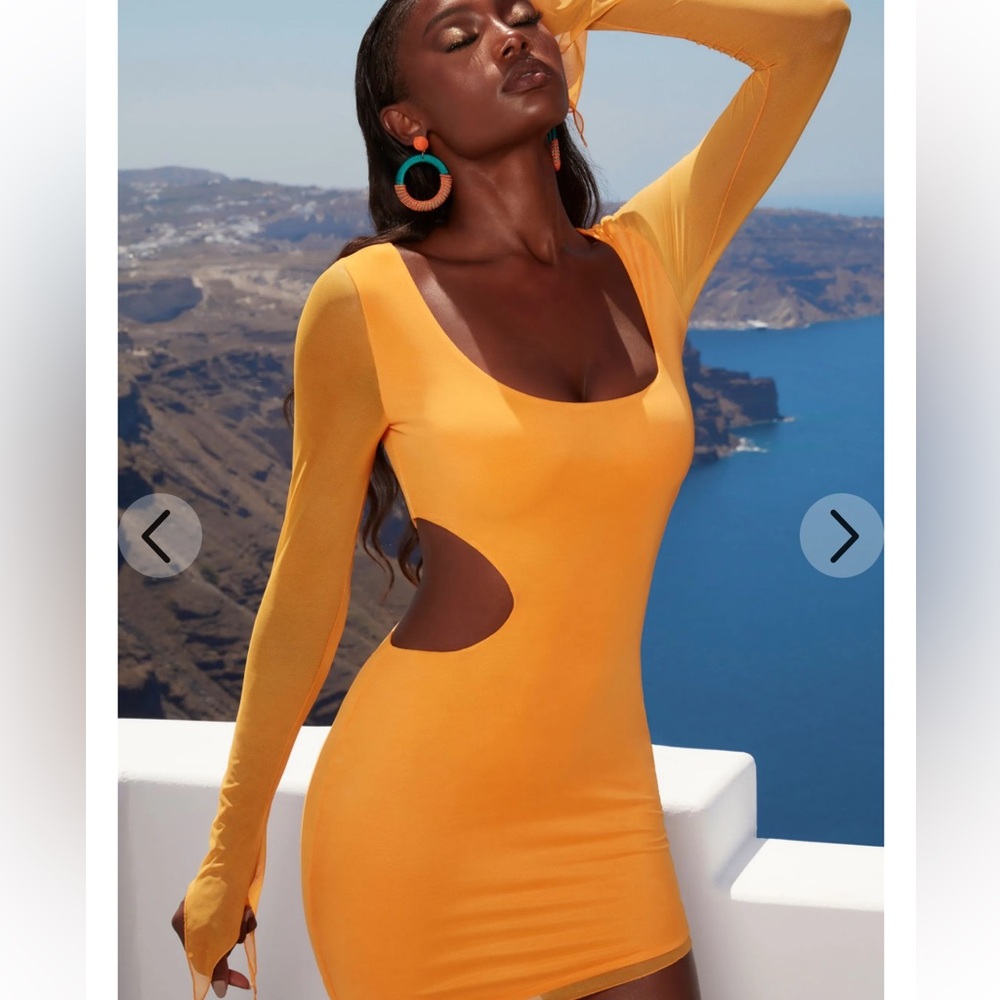 Oh Polly Yellow Mini Dress